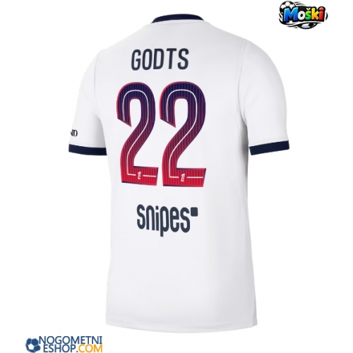 Moški Nogometni dresi Paris Saint-Germain Mika Godts #22 Gostujoči 2026-27 Kratek Rokav